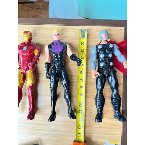 Marvel Avengers Action Figures Set Of 3: Thor Hawkeye & Ironman 2013 Hasbro SA C - Picture 6 of 7